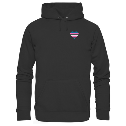 Basic Hoodie mit Herz Stick - Trans