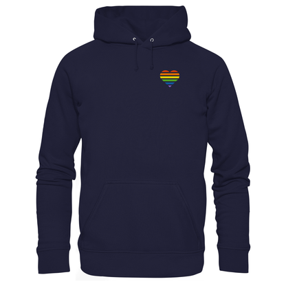 Basic Hoodie mit Herz Stick - Pride
