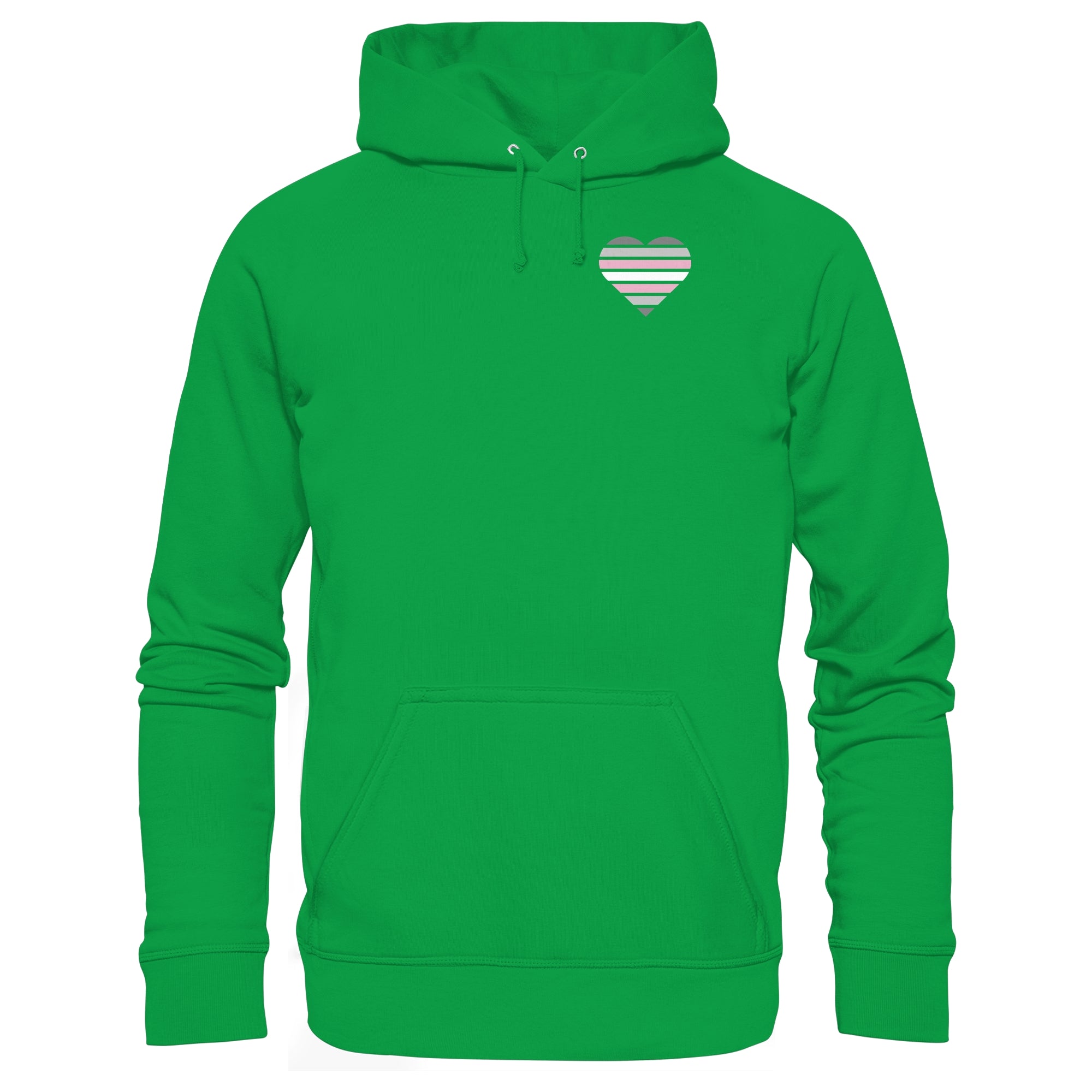 Basic Hoodie - Demigirl Flag Herz Print