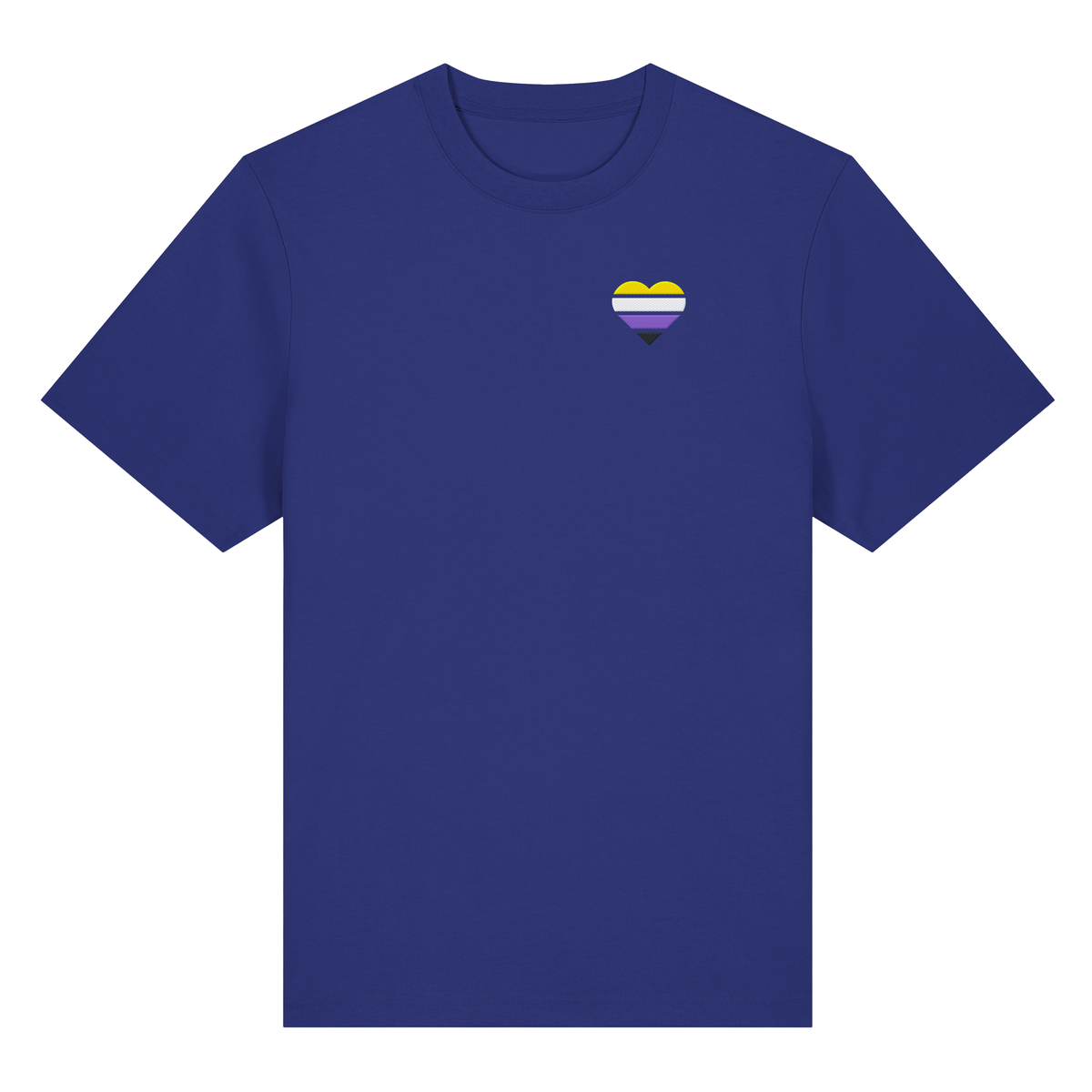Organic Heavy Shirt mit Herz Stick - Nonbinary