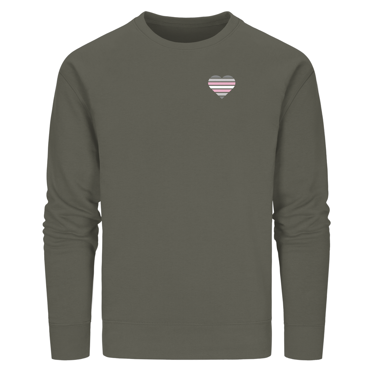 Organic Basic Sweatshirt mit Herz - Demigirl