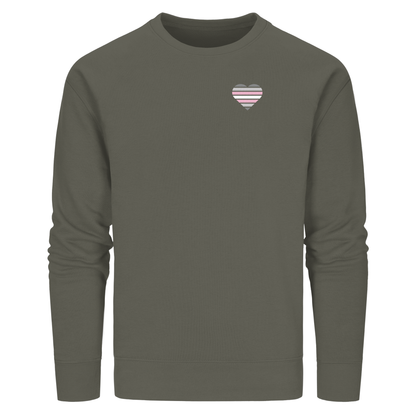 Organic Basic Sweatshirt mit Herz - Demigirl