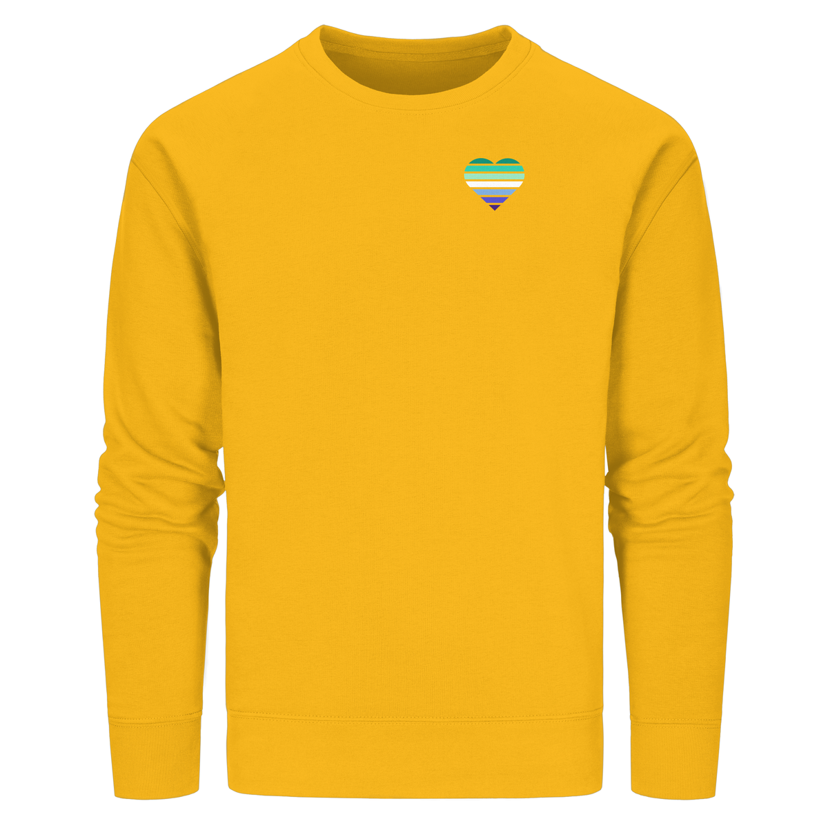 Organic Basic Sweatshirt mit Herz - Gay