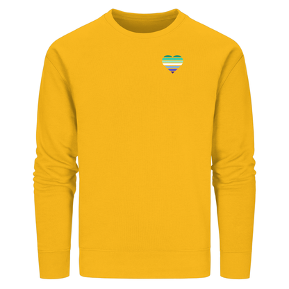 Organic Basic Sweatshirt mit Herz - Gay