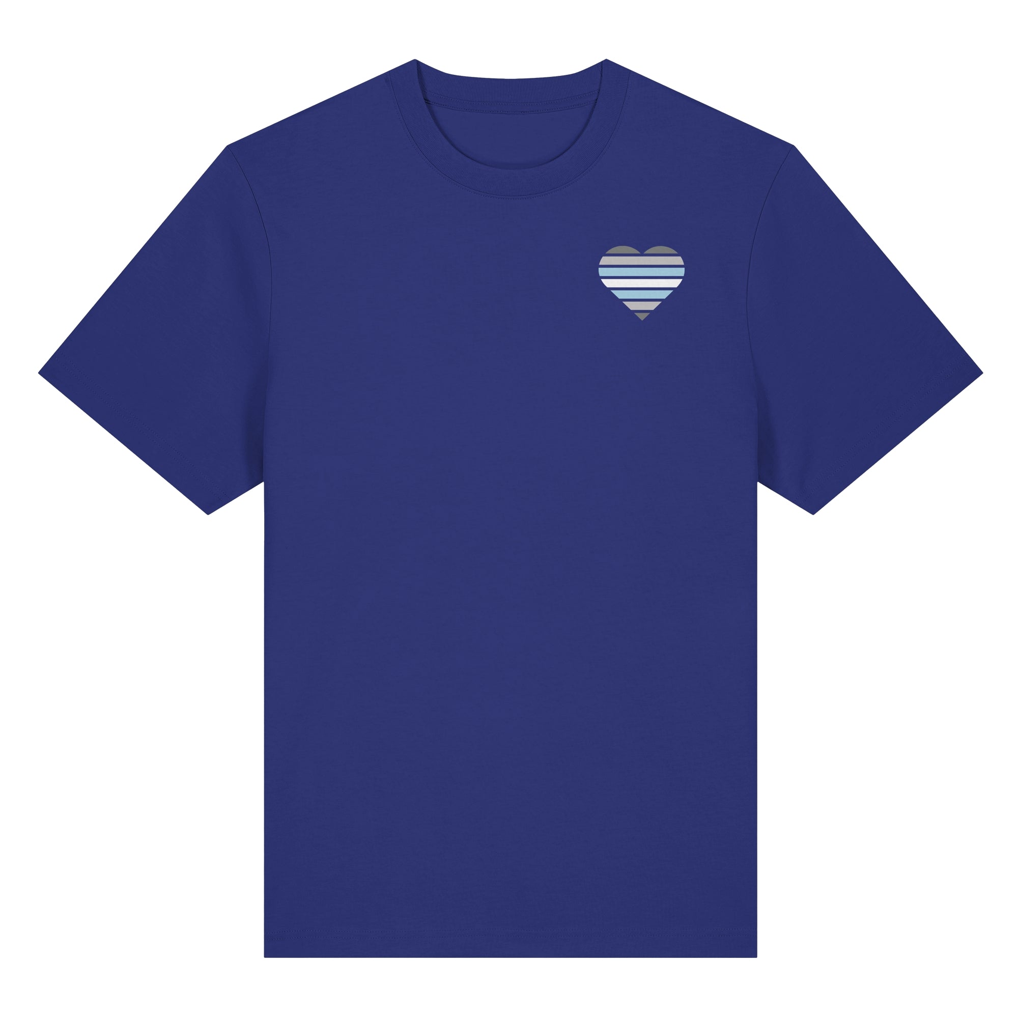 Organic Heavy Shirt - Demiboy Flag Herz Print