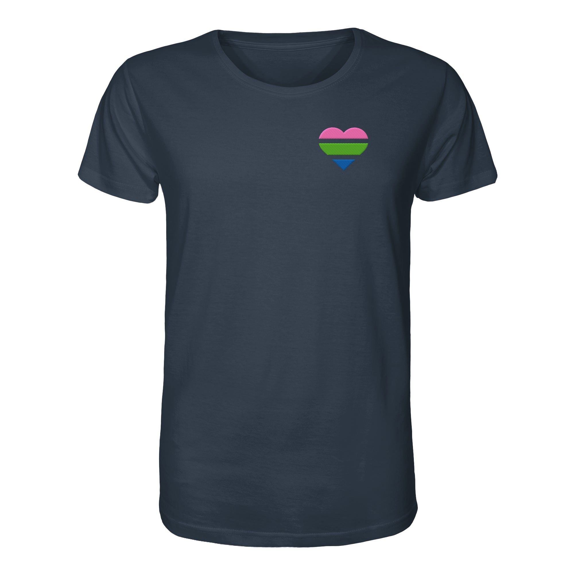 Organic Shirt - Polysexual Flag Herz Stick