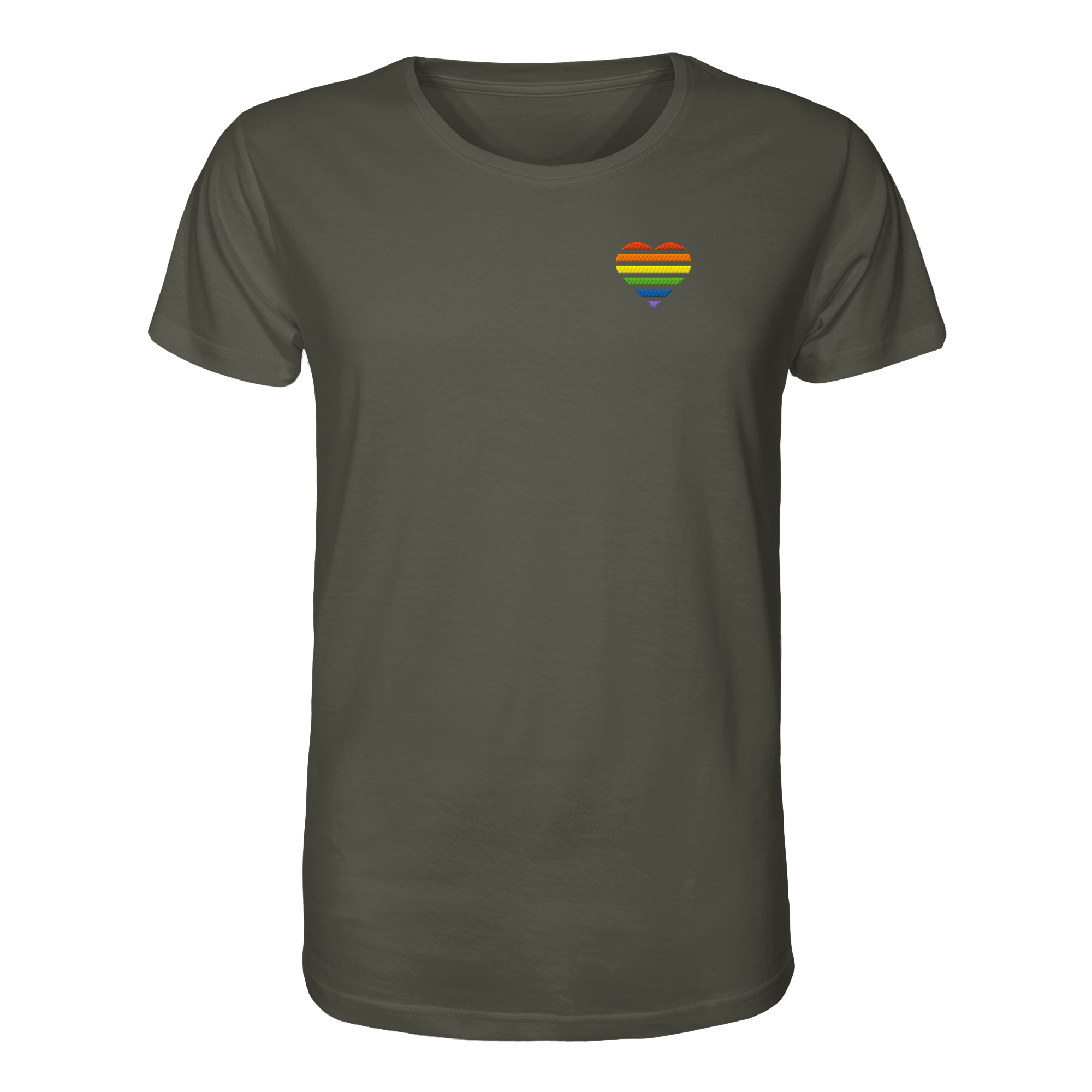 Organic Shirt - Pride Flag Herz Stick
