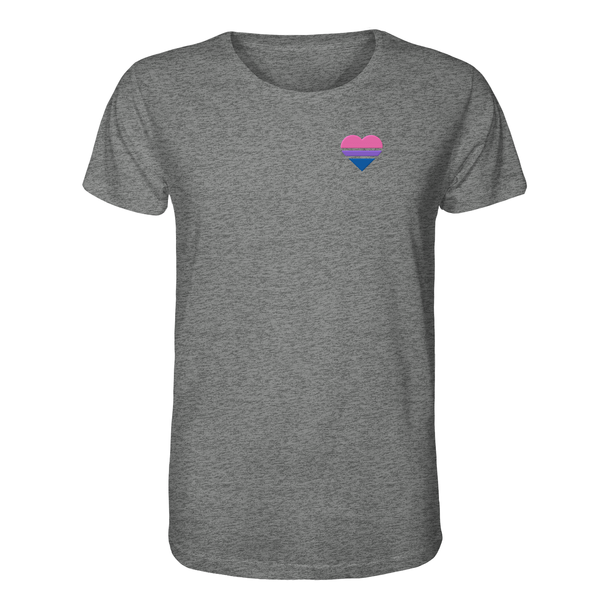 Organic Shirt - Bisexual Flag Herz Stick