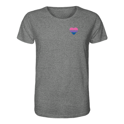Organic Shirt mit Herz Stick - Bisexual