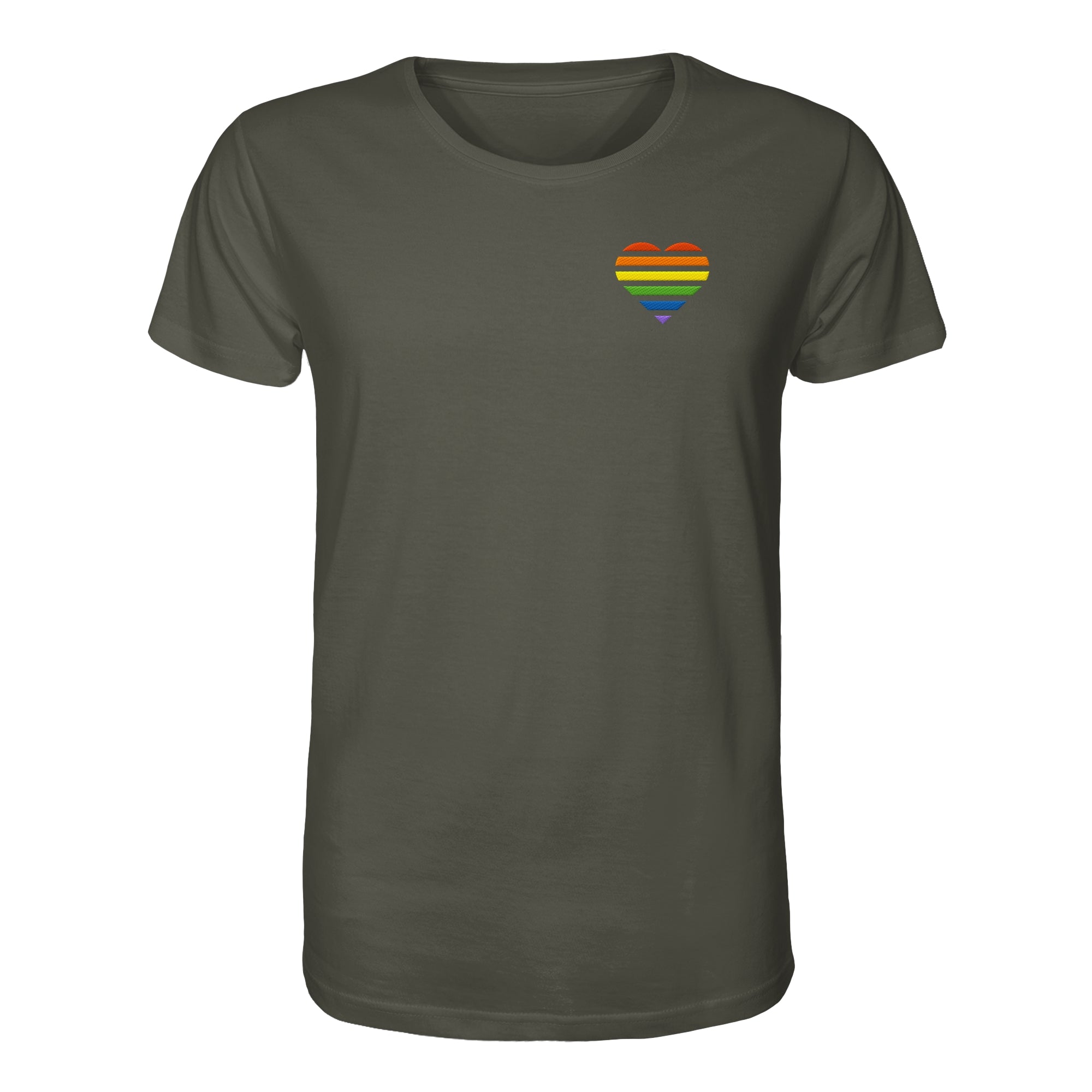 Organic Shirt - Pride Flag Herz Stick
