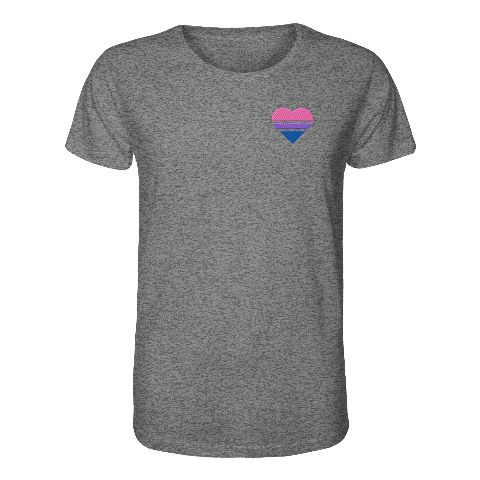 Organic Shirt - Bisexual Flag Herz Stick