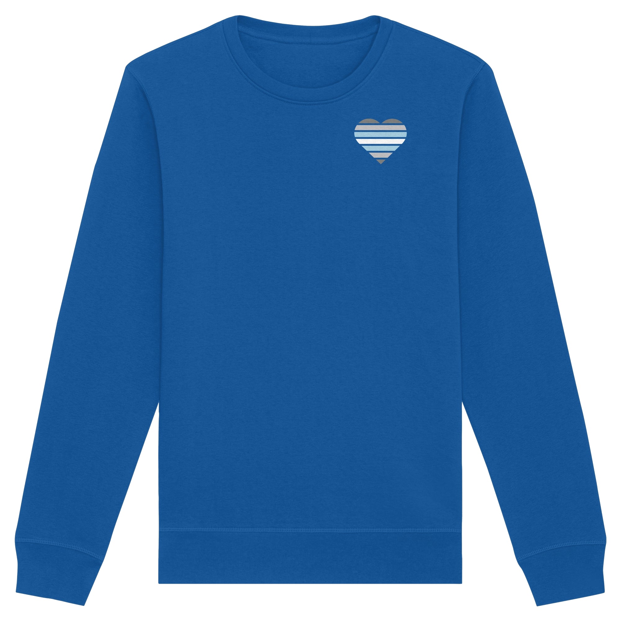 Organic Basic Sweatshirt - Demiboy Flag Herz Print