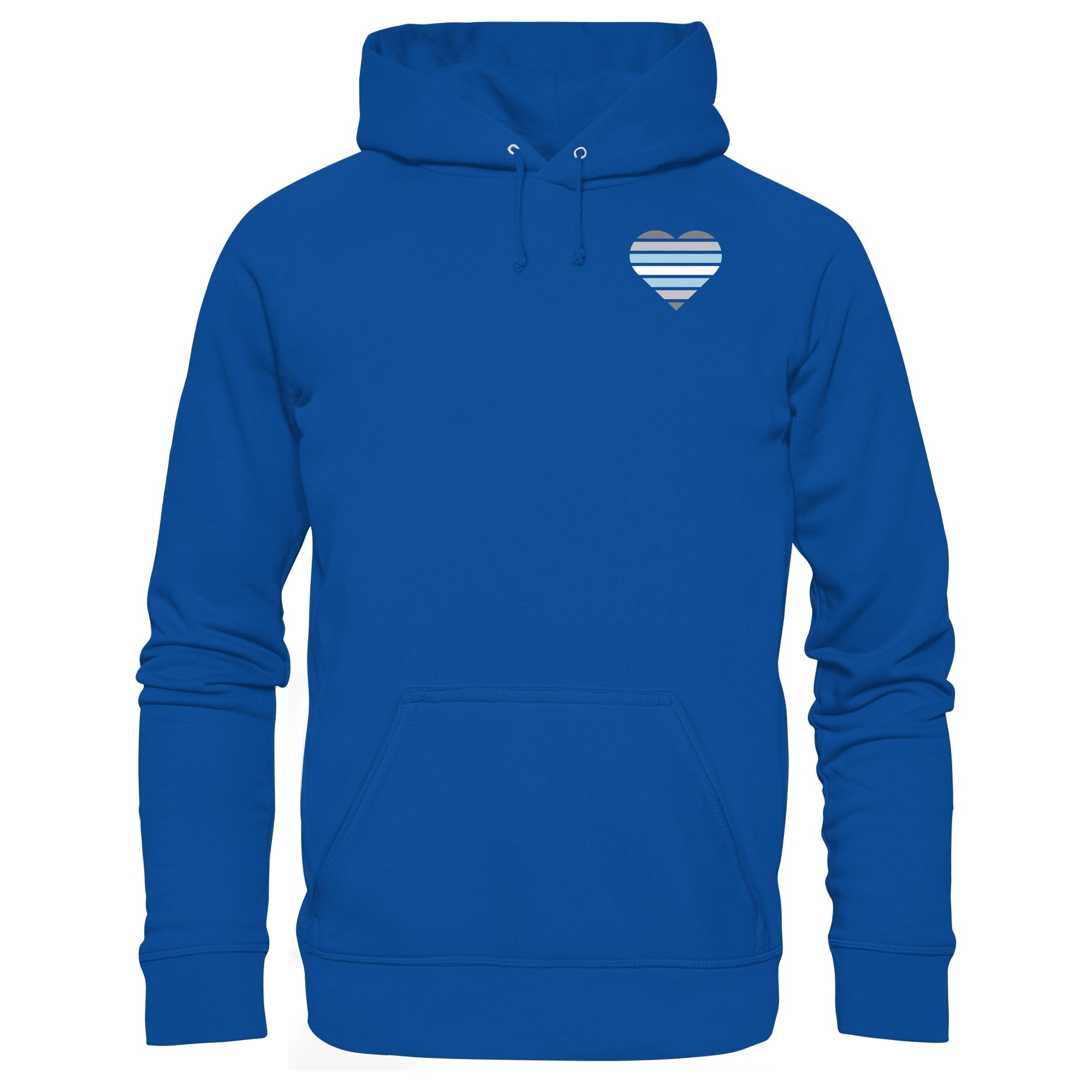 Basic Hoodie - Demiboy Flag Herz Print