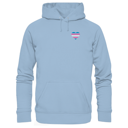 Basic Hoodie mit Herz Stick - Trans