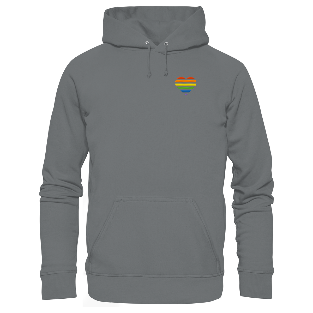 Basic Hoodie mit Herz Stick - Pride