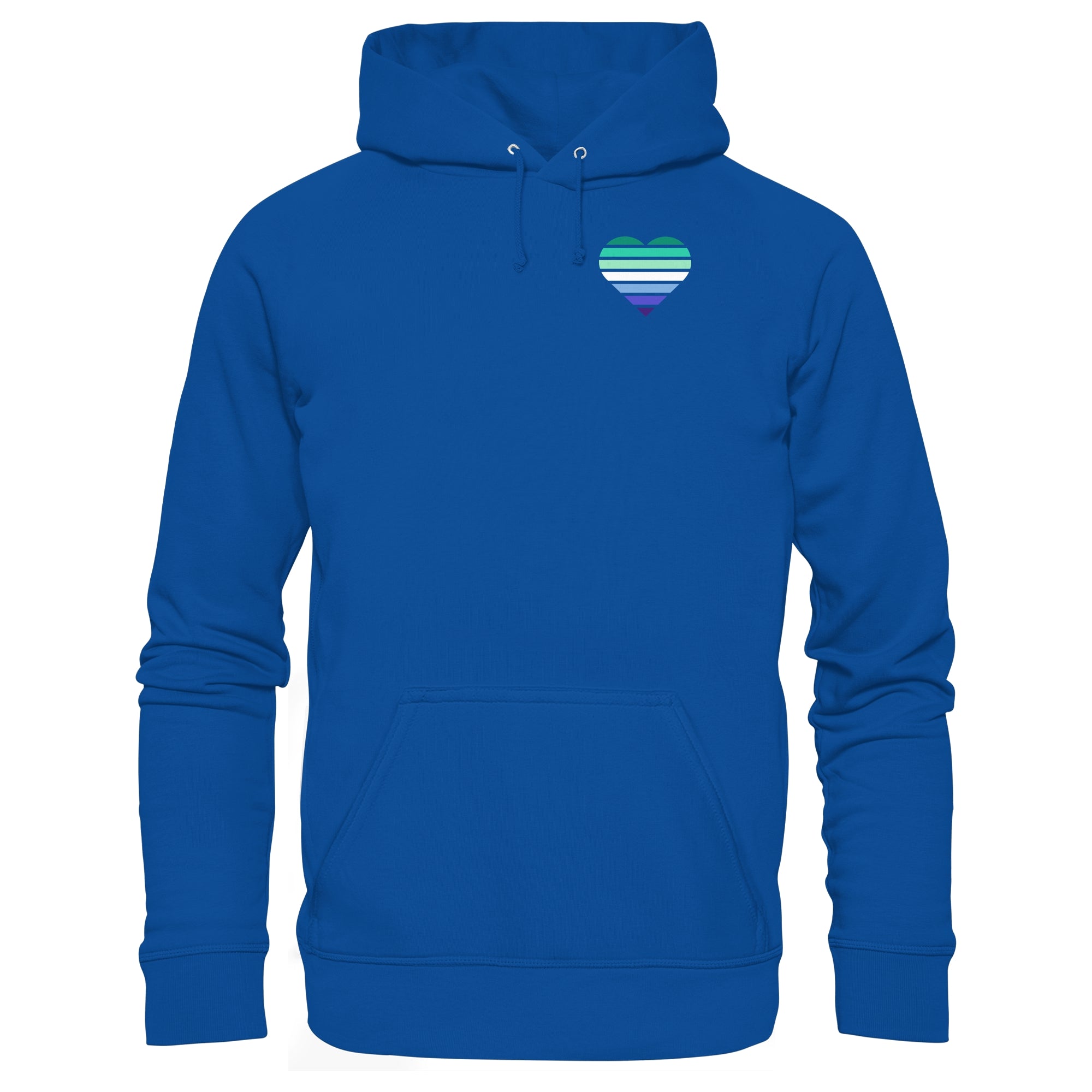 Basic Hoodie - Gay Flag Herz Print