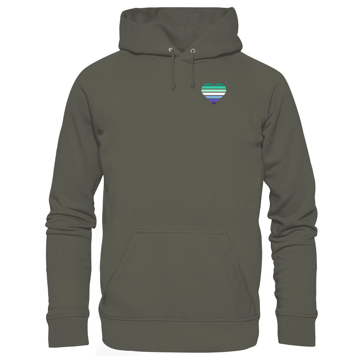 Organic Basic Hoodie mit Herz - Gay