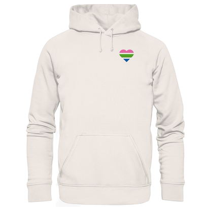 Organic Basic Hoodie mit Herz Stick - Polysexual