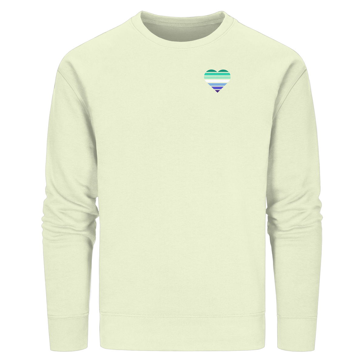 Organic Basic Sweatshirt mit Herz - Gay