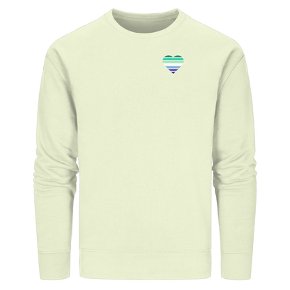 Organic Basic Sweatshirt mit Herz - Gay