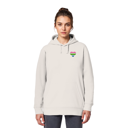 Organic Basic Hoodie mit Herz Stick - Polysexual