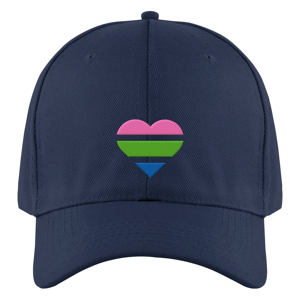 Authentic Baseball Cap mit Herz Stick - Polysexual