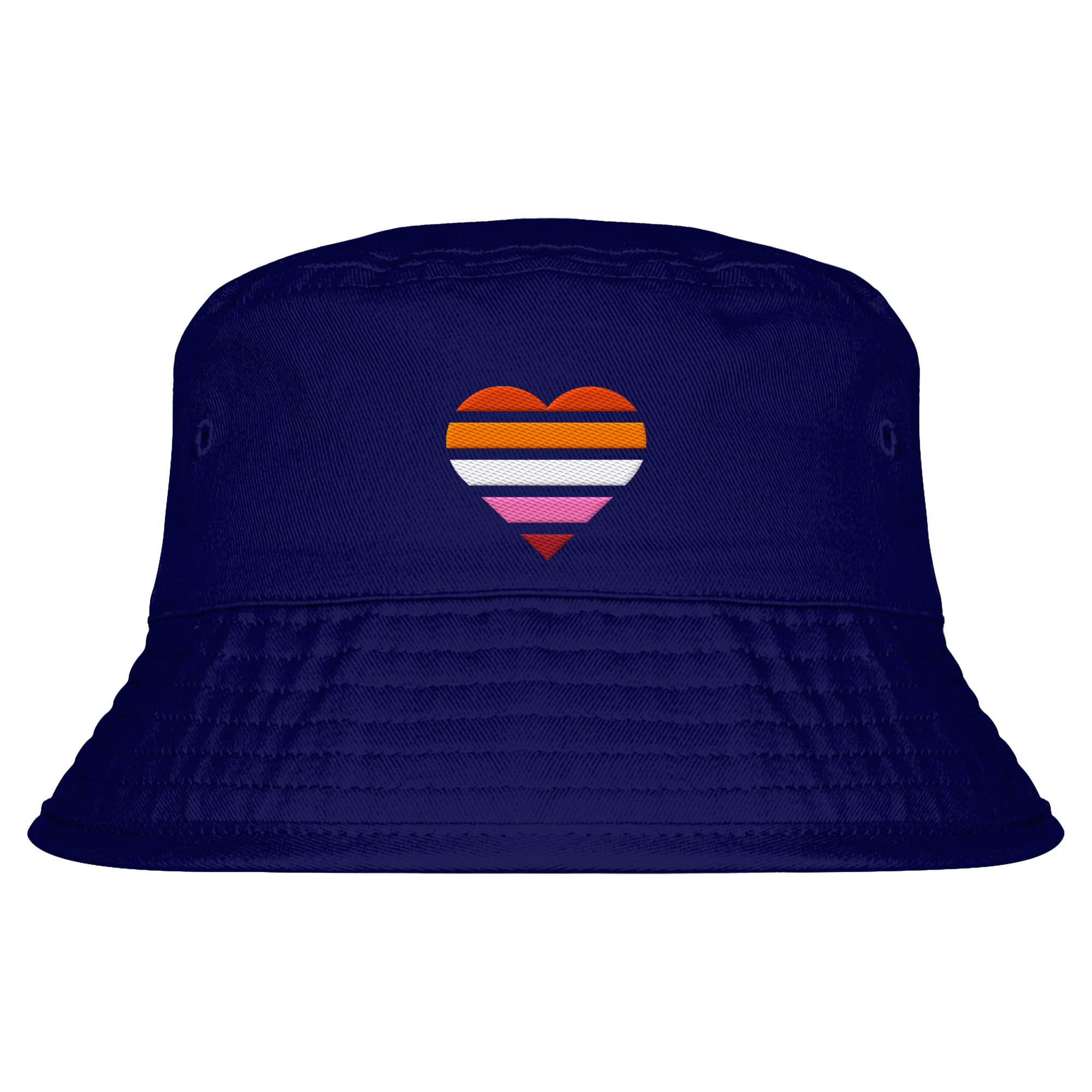 Organic Bucket Hat - Lesbian Flag Herz Stick