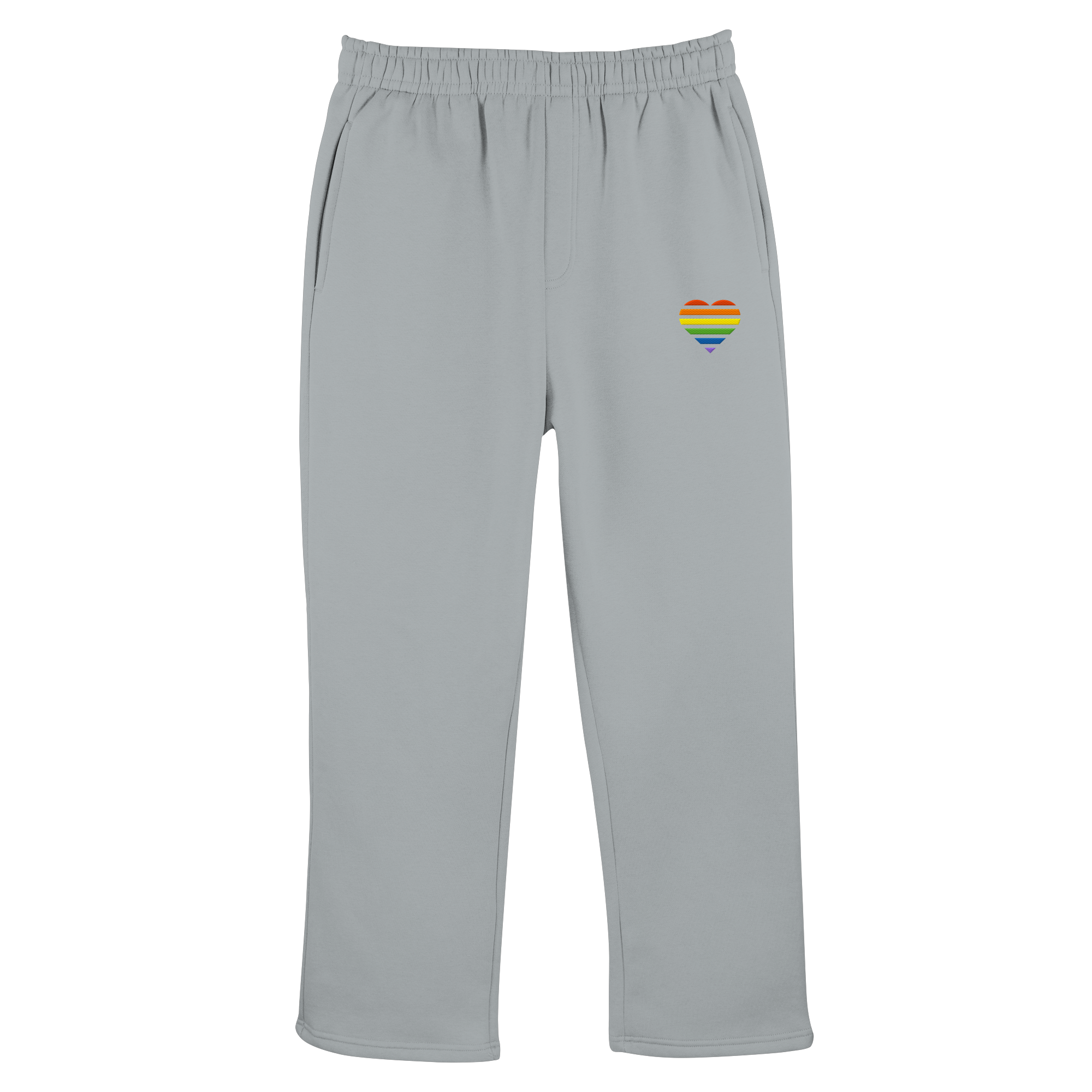 Fluffy Track Sweatpants - Pride Flag Herz Stick