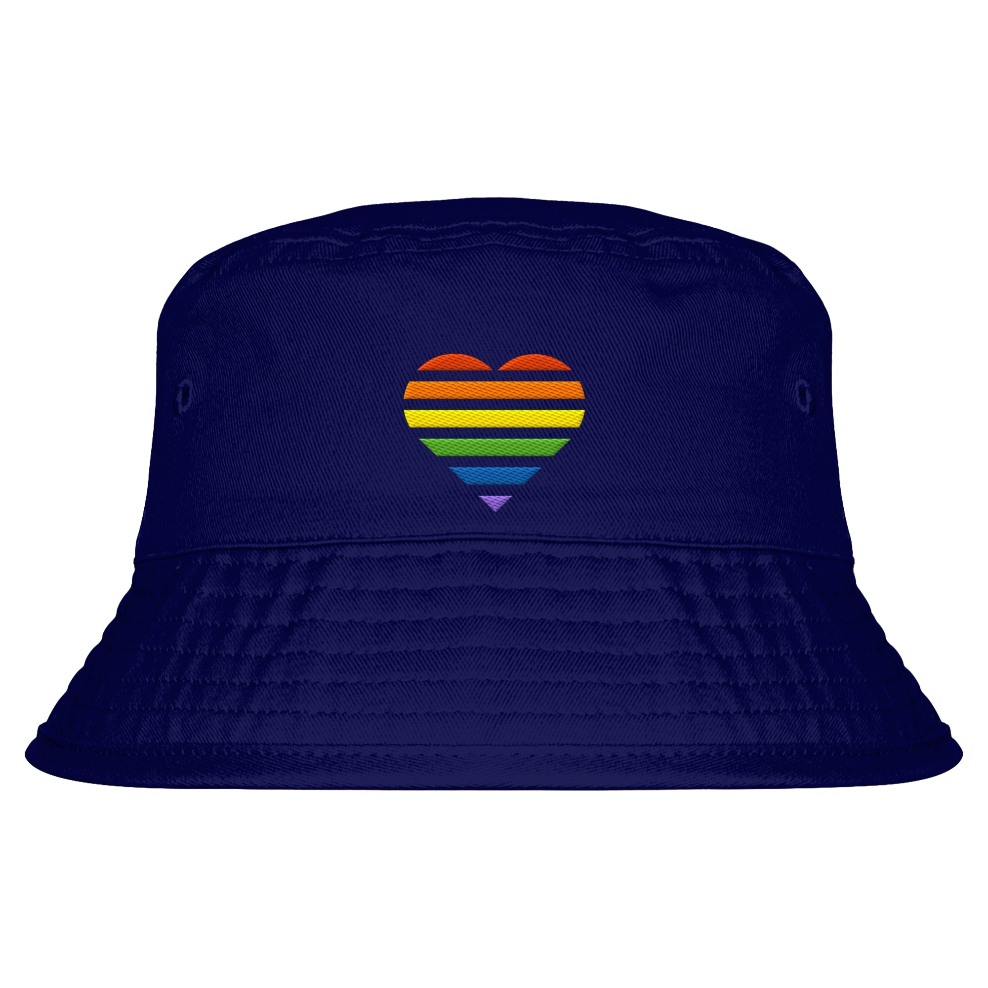 Organic Bucket Hat - Pride Flag Herz Stick