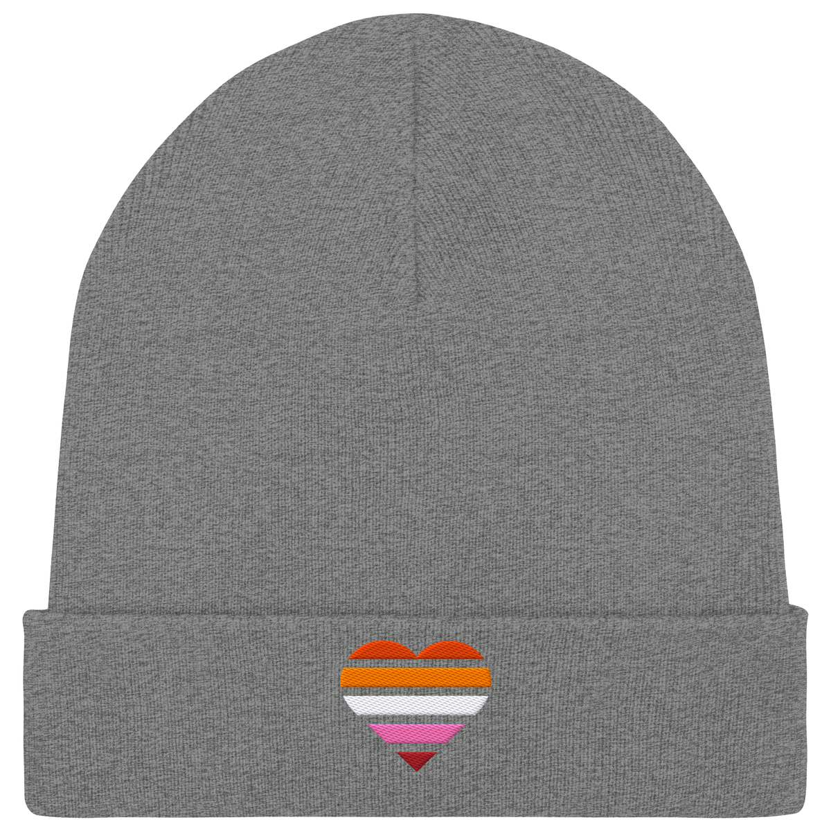 Organic Rib Beanie mit Herz Stick - Lesbian