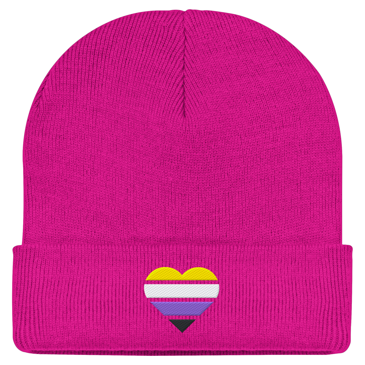Classic Beanie mit Herz Stick - Nonbinary