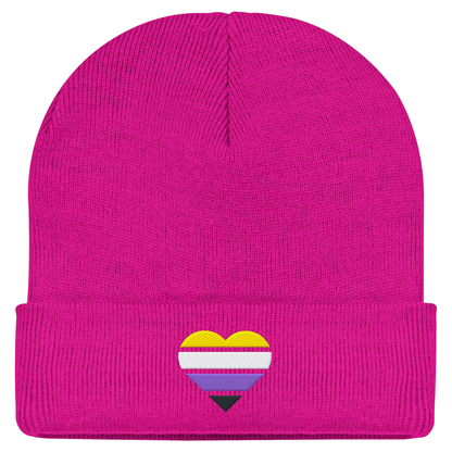Classic Beanie mit Herz Stick - Nonbinary