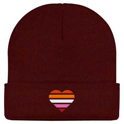 Classic Beanie mit Herz Stick - Lesbian