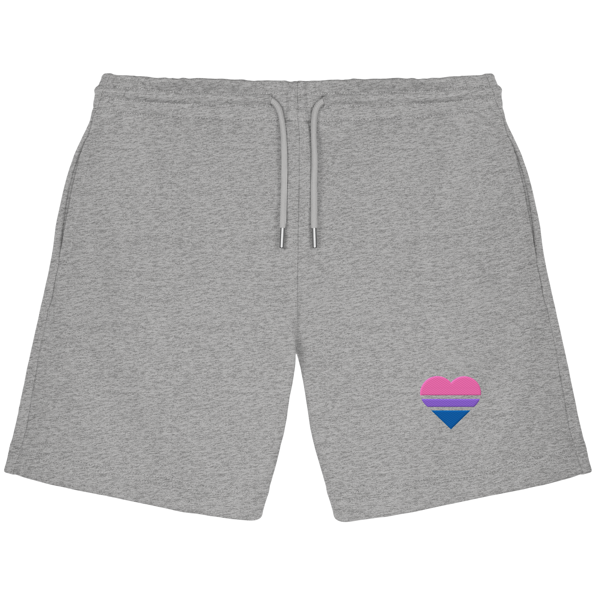 Organic Jogger Shorts - Bisexual Flag Herz Stick