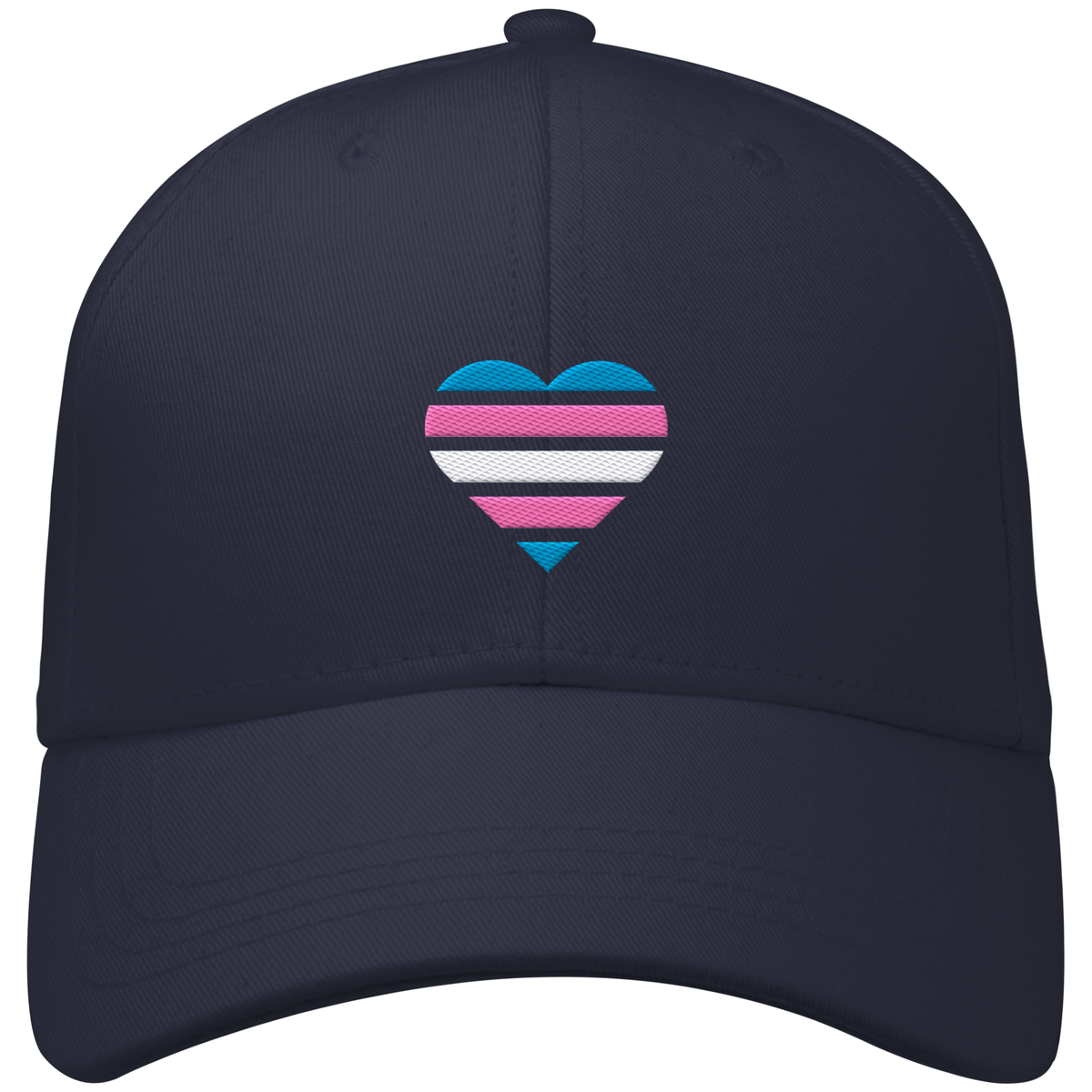 Organic Baseball Cap mit Herz Stick - Trans