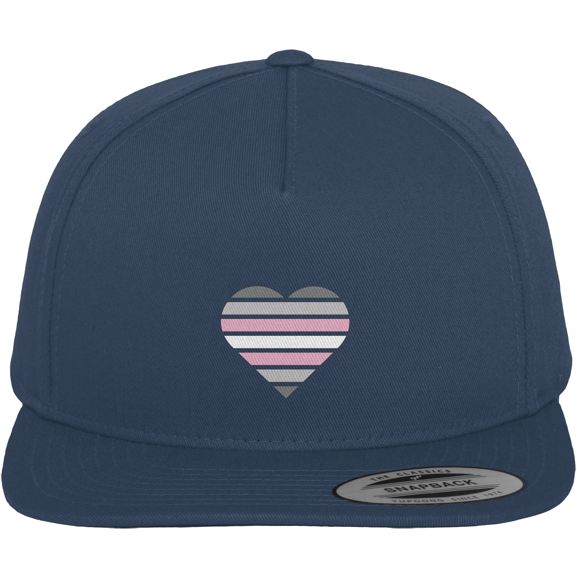 Premium Snapback - Demigirl Flag Herz Print
