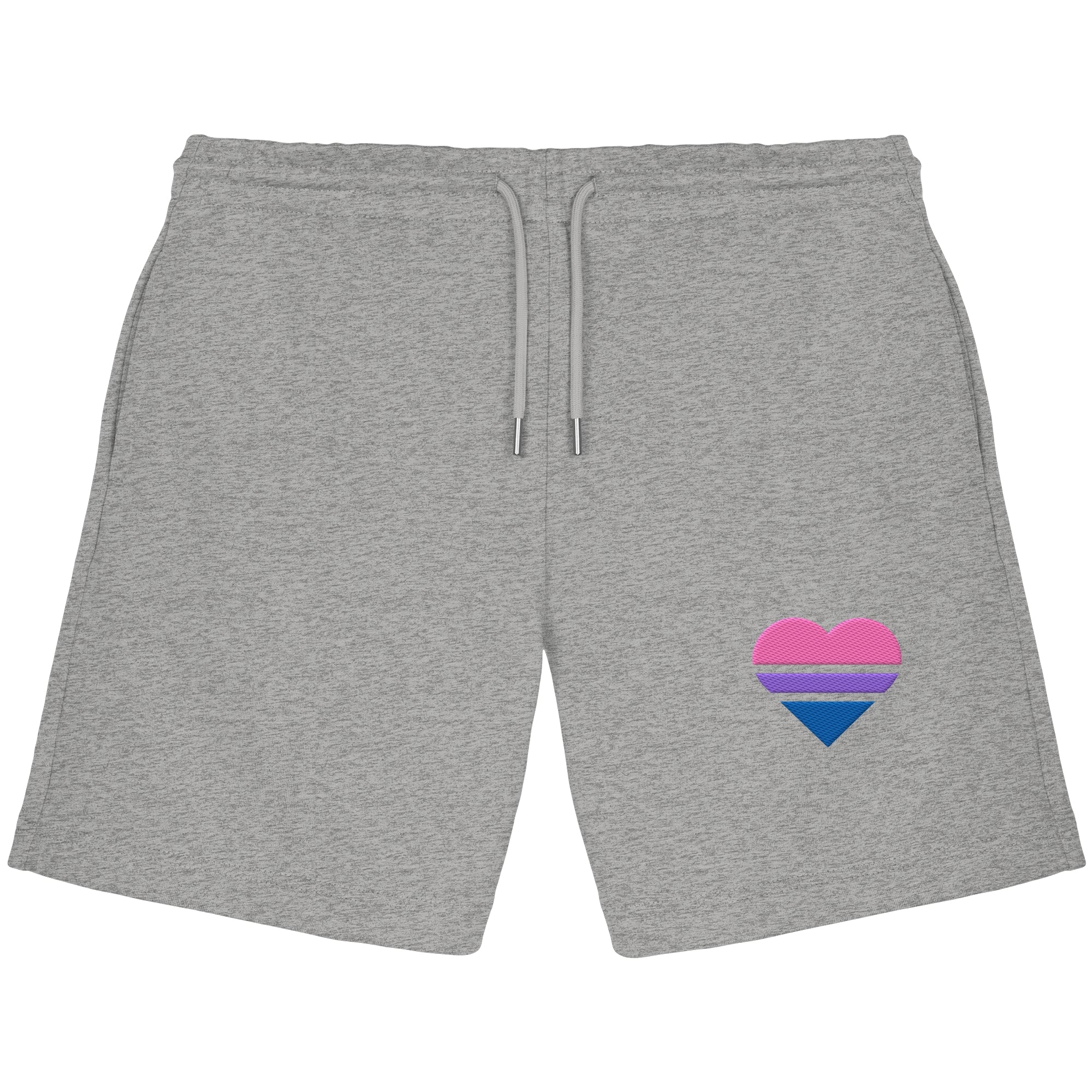 Organic Jogger Shorts - Bisexual Flag Herz Stick