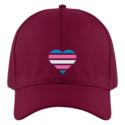 Authentic Baseball Cap mit Herz Stick - Trans