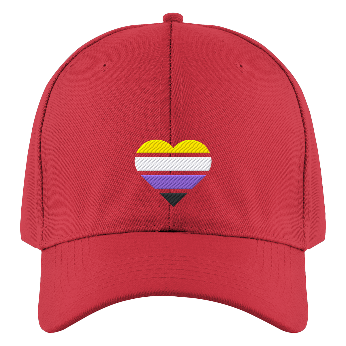 Authentic Baseball Cap mit Herz Stick - Nonbinary