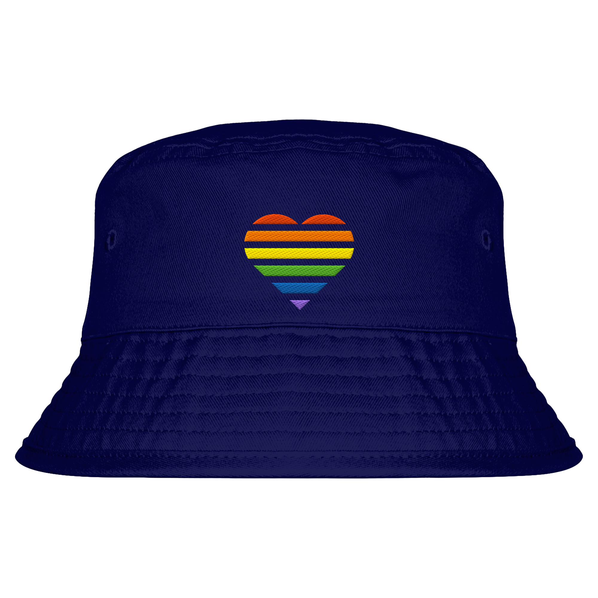 Organic Bucket Hat - Pride Flag Herz Stick