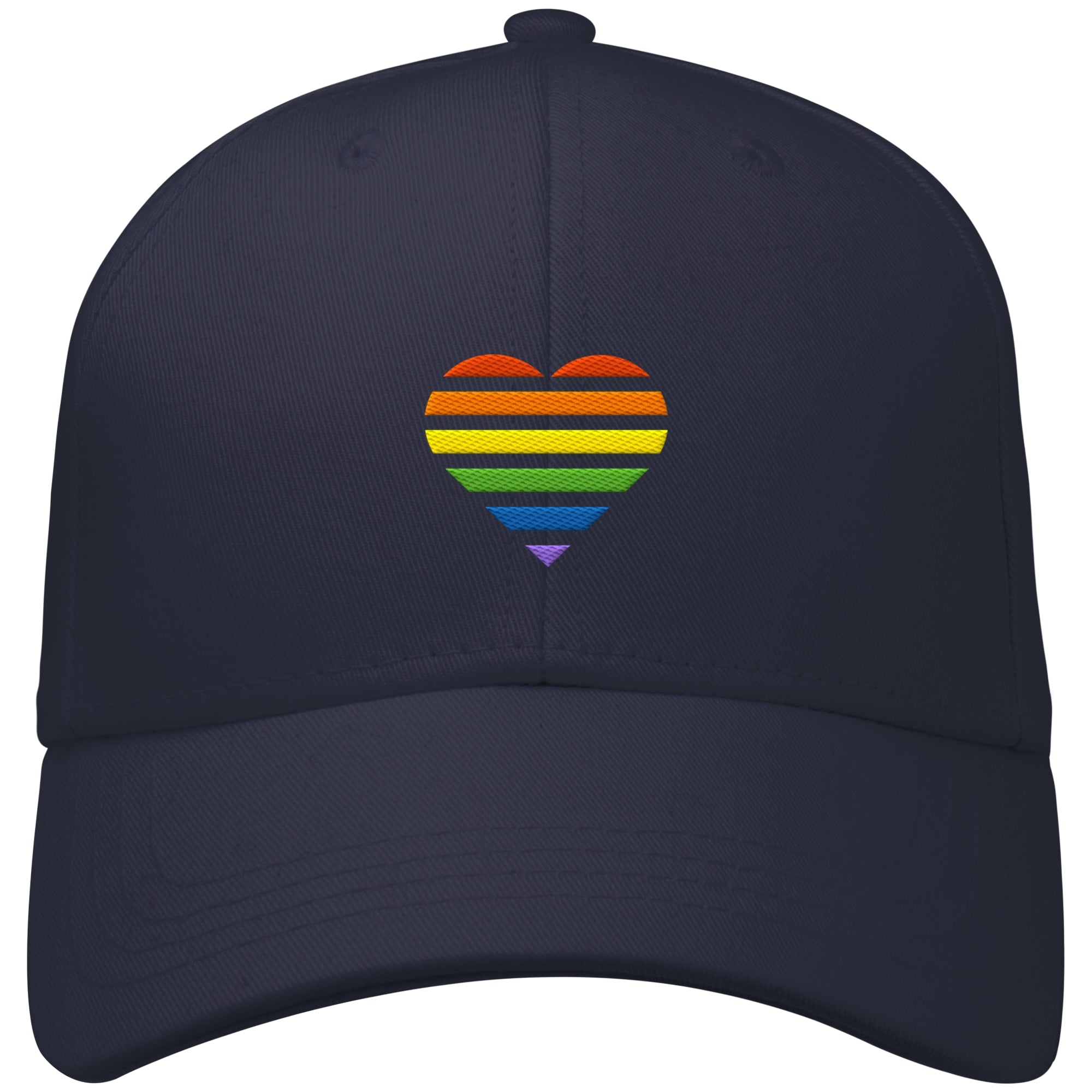 Organic Baseball Cap - Pride Flag Herz Stick