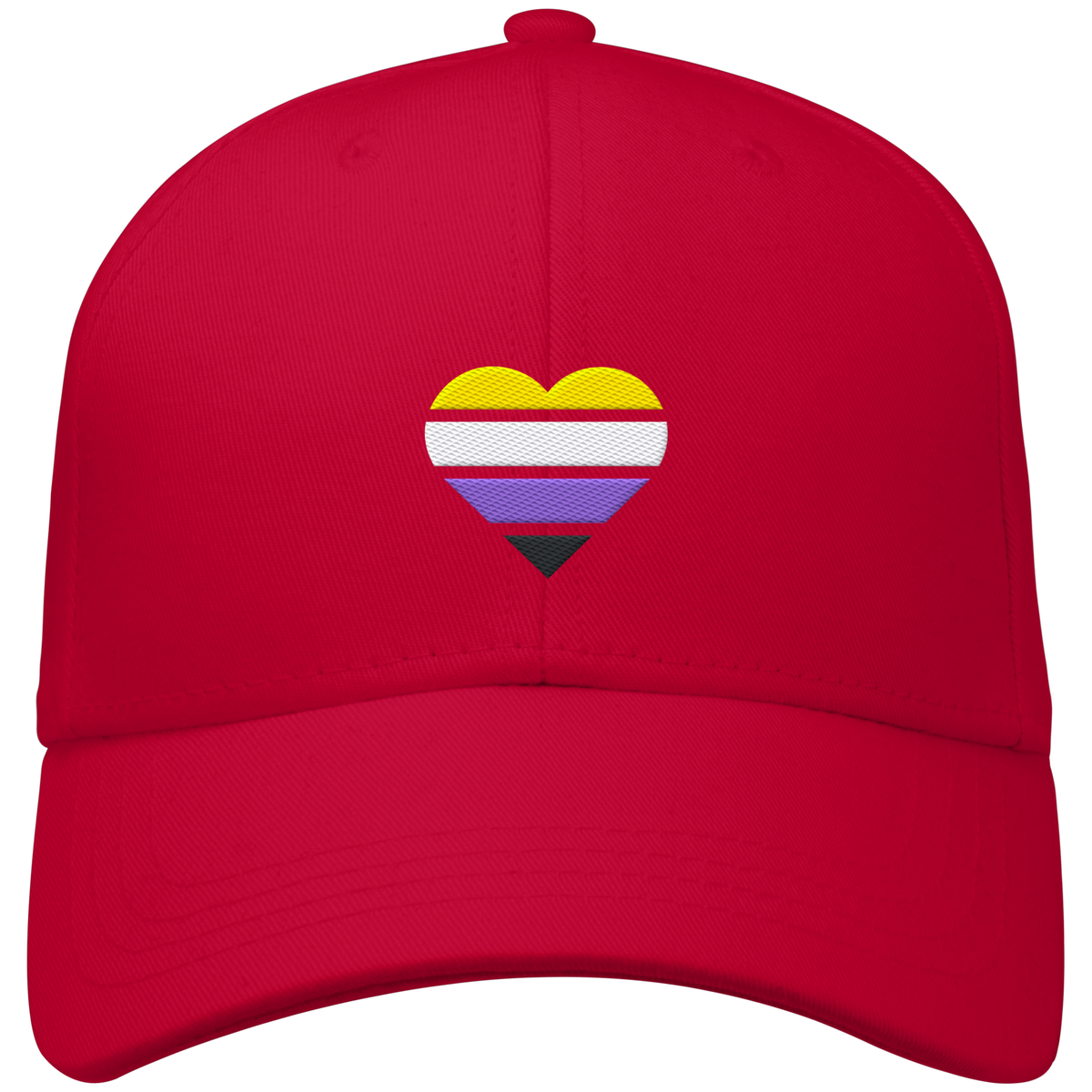 Organic Baseball Cap mit Herz Stick - Nonbinary