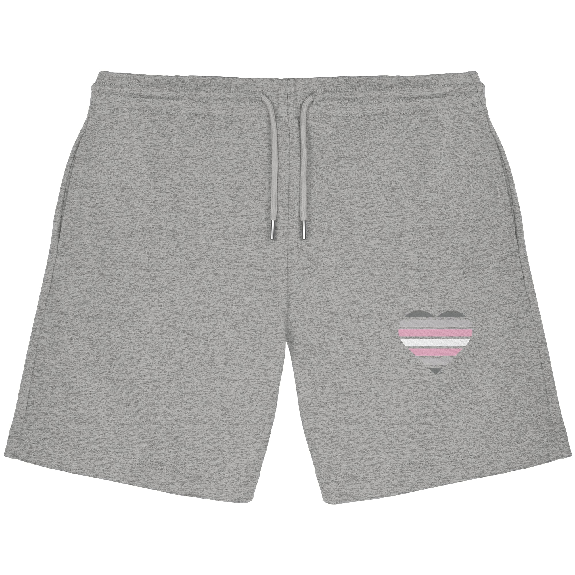Organic Jogger Shorts - Demigirl Flag Herz Print