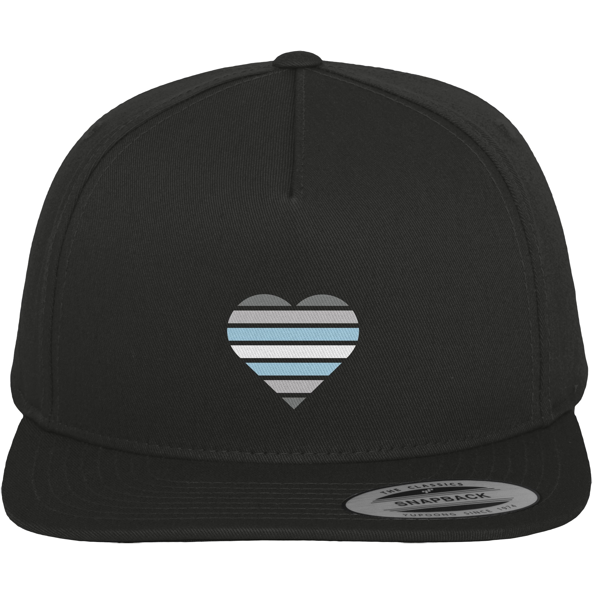 Premium Snapback - Demiboy Flag Herz Print