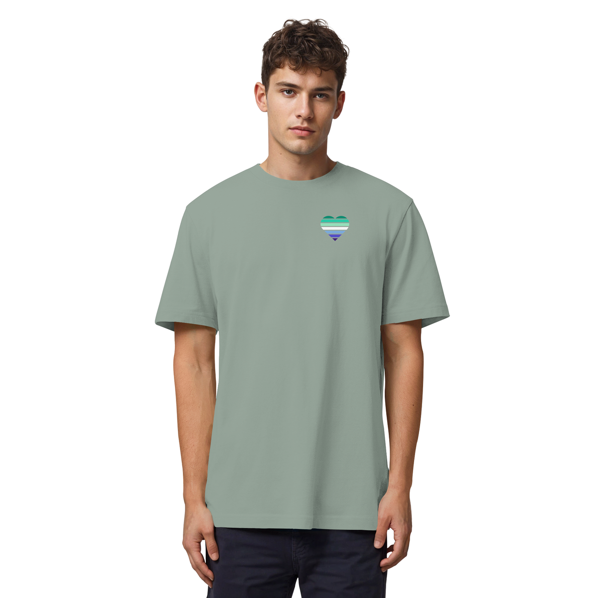 Organic Heavy Shirt mit Herz - Gay