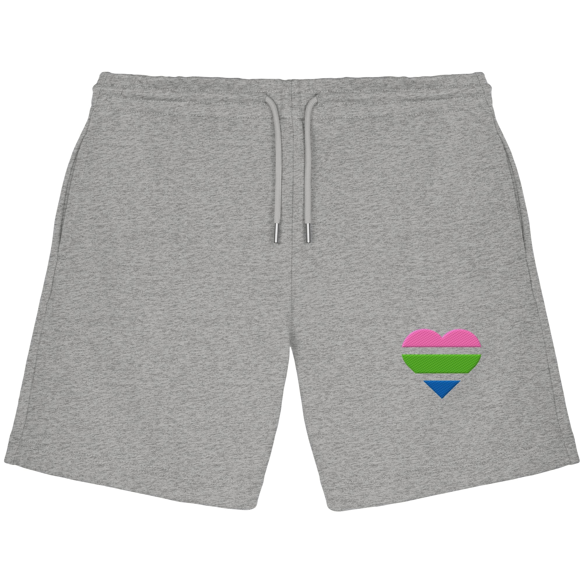 Organic Jogger Shorts - Polysexual Flag Herz Stick