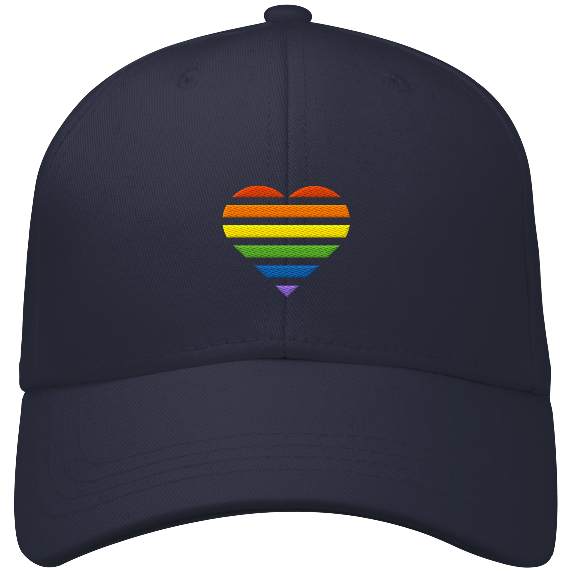 Organic Baseball Cap - Pride Flag Herz Stick