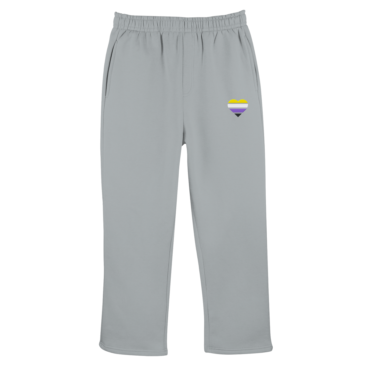 Fluffy Track Sweatpants mit Herz Stick - Nonbinary