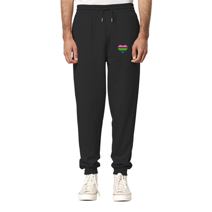 Organic Jogger Pants mit Herz Stick - Polysexual