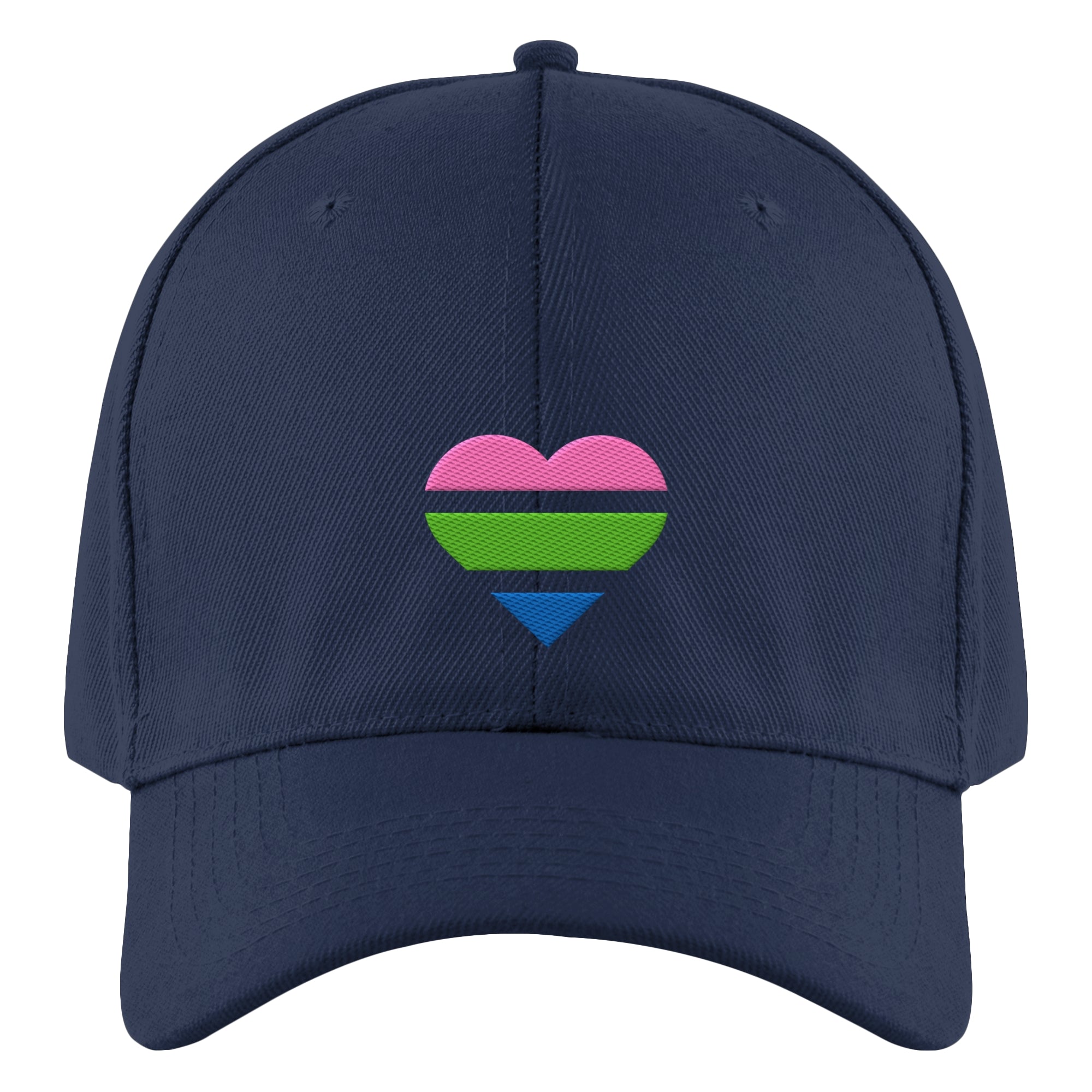 Authentic Baseball Cap - Polysexual Flag Herz Stick